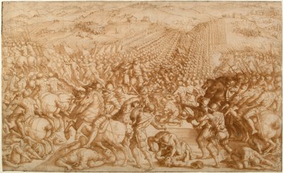 Die Schlacht von Marciano, 1570er von Giorgio Vasari