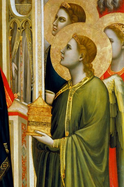 Engel mit Opfergabe, aus der Madonna di Ognissanti von Giotto (c.1266 1337)