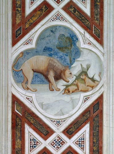 Symbol der Auferstehung Jesu Christi (Detail) von Giotto (c.1266 1337)