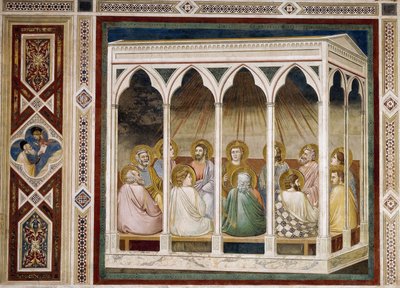 Pfingsten (Detail) von Giotto (c.1266 1337)