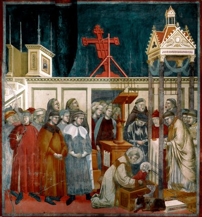 Geschichte des heiligen Franz von Assisi: Das Wunder der Krippe von Greccio von Giotto (c.1266 1337)