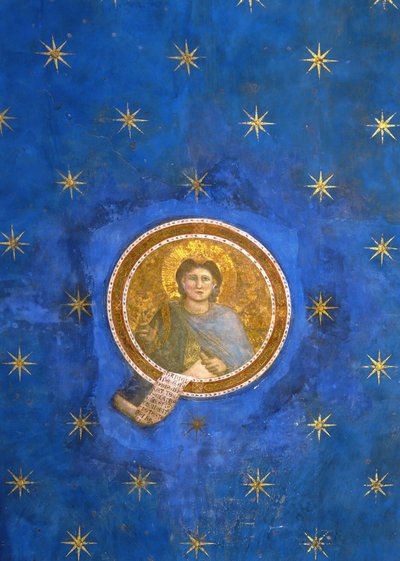 Der Prophet Daniel, aus dem Gewölbe der Decke von Giotto di Bondone