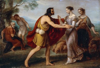 Begegnung zwischen Jakob und Rahel von Giovanni Carnovali