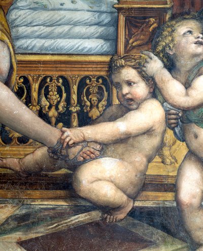 Die Hochzeit von Alexander dem Großen und Roxanne (Detail) von Giovanni Antonio Bazzi Sodoma