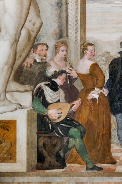 Einladung zum Tanz, Haupthalle, ca. 1570 von Giovanni Antonio Fasolo