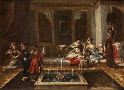 Armenisches Interieur oder Orient-Szene von Giovanni Antonio Guardi