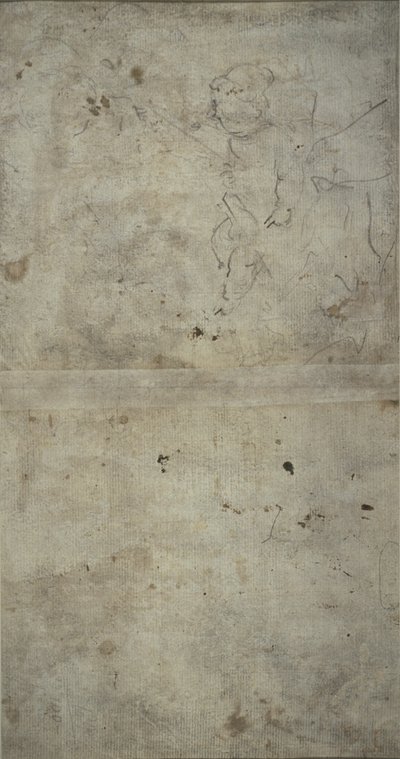Skizze von Joseph, der das Christkind hält von Giovanni Antonio Guardi