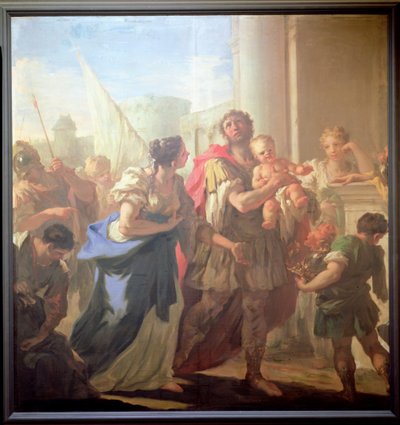 Hektor und Andromache, um 1708-10 von Giovanni Antonio Pellegrini