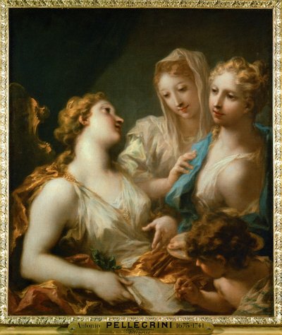Die Malerei und das Zeichnen erziehen die Liebe von Giovanni Antonio Pellegrini