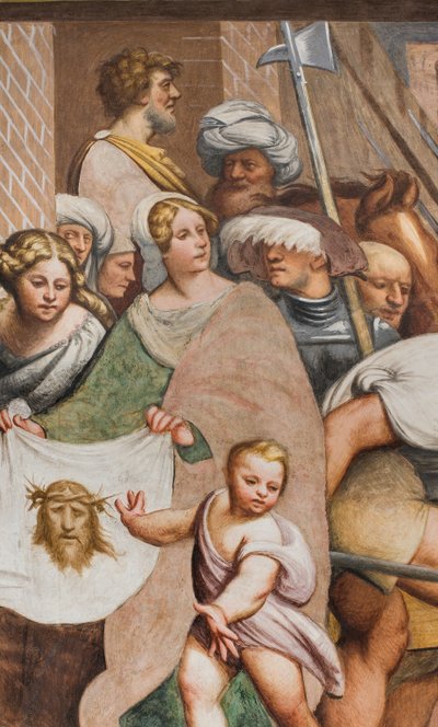 Zentrales Kirchenschiff, Zweiter Südspan, Jesus fällt unter dem Kreuz von Giovanni Antonio Pordenone