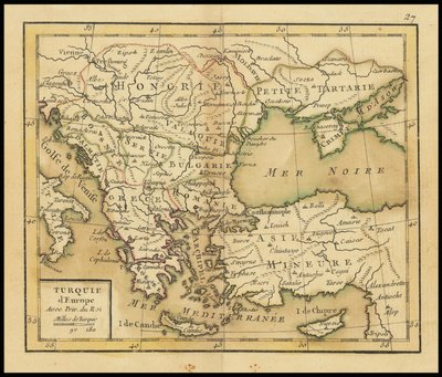 1762 Karte - Türkei in Europa von Giovanni Antonio Rizzi Zannoni