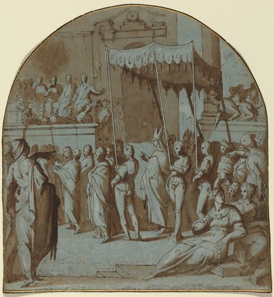 Der Einzug des Heiligen Antoninus in Florenz von Giovanni Balducci