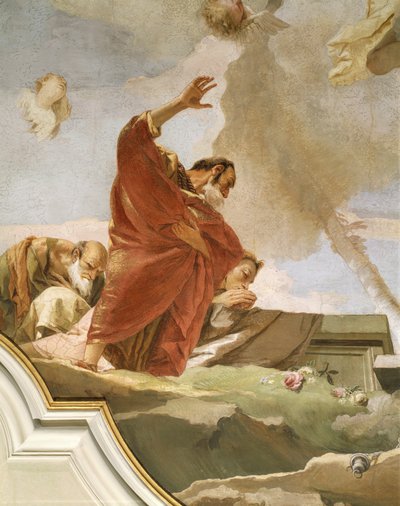Himmelfahrt, Fresko, Detail, Oratorium der Reinheit, Udine von Giovanni Battista Tiepolo