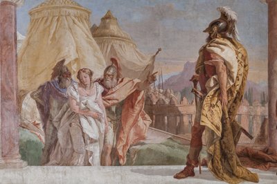 Eurybates und Talthybios führen Briseis zu Agamemnon (Detail) von Giovanni Battista Tiepolo