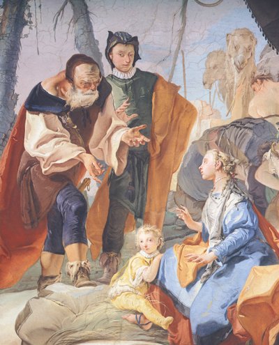 Fresken in der Galerie des Erzbischöflichen Palastes in Udine (Detail) von Giovanni Battista Tiepolo