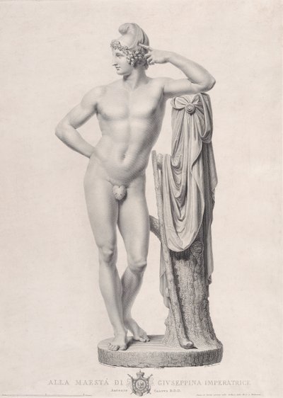 Paris lehnt an einem Baumstumpf, 1817 von Giovanni Battista Balestra