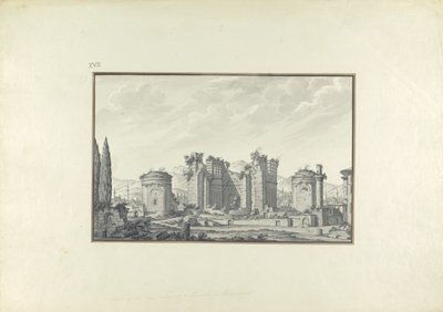 Kizil Avlu, die zentrale Halle, in Pergamon von Giovanni Battista Borra
