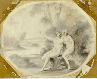 Adam und Eva im Paradies von Giovanni Battista Cipriani