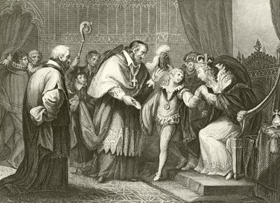 Edward, Herzog von York, verabschiedet sich von seiner Mutter von Giovanni Battista Cipriani