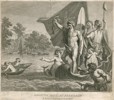 Regatta-Ball in den Ranelagh Gardens, Millbank, London, 23. Juni 1775 von Giovanni Battista Cipriani