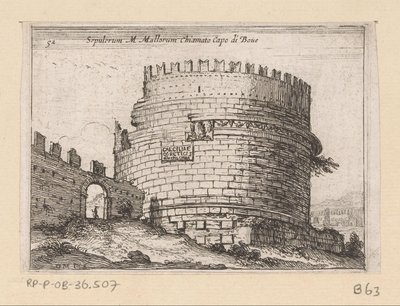 Grabmal der Caecilia Metella in Rom von Giovanni Battista Mercati
