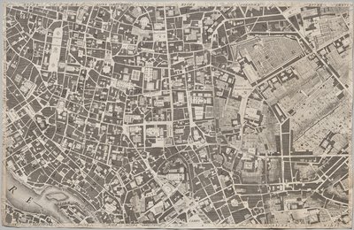 Neue Karte von Rom, herausgegeben von Giambattista Nolli im Jahr 1748, bekannt als La Pianta Grande di Roma von Giovanni Battista Nolli