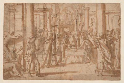 Darstellung des Leichnams von Sankt Antoninus von Florenz von Giovanni Battista Paggi