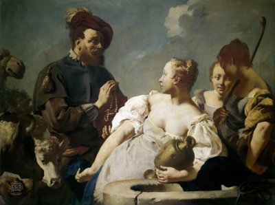 Rebecca am Brunnen von Giovanni Battista Piazzetta