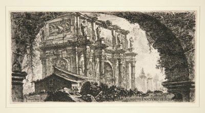 Arco di Costantino in Roma (Konstantinsbogen in Rom), aus Alcune Vedute di Archi Trionfali ed altri monumenti von Giovanni Battista Piranesi