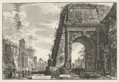 Boog van Titus te Rome von Giovanni Battista Piranesi