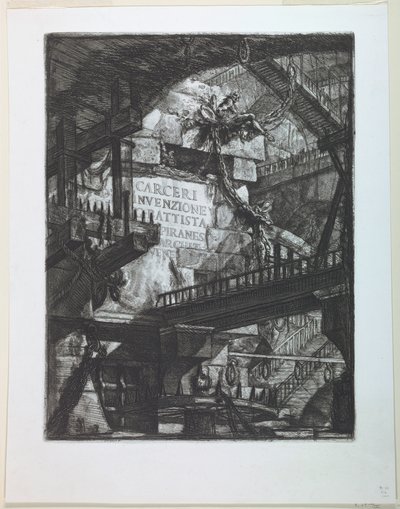 Carceri-Serie, Titelseite von Giovanni Battista Piranesi