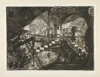 Carceri, XI: Der Bogen mit einem Muschelornament von Giovanni Battista Piranesi