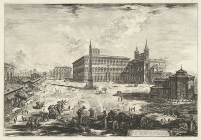 Ansicht des Laterans in Rom mit der Basilika St. Johann im Lateran von Giovanni Battista Piranesi