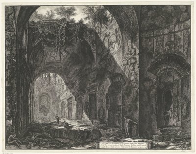 Innenraum des Tempels des Gottes Canopus in der Villa Adriana in Tivoli von Giovanni Battista Piranesi