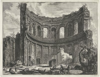 Kleiner Palast in der Villa Adriana in Tivoli von Giovanni Battista Piranesi