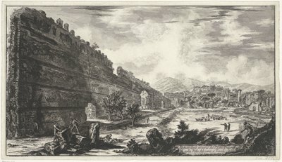 Pecile in der Villa Adriana in Tivoli Ansichten von Rom (Serientitel) von Giovanni Battista Piranesi