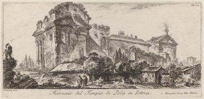 Rückseite des Tempels von Pola in Istrien von Giovanni Battista Piranesi