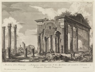 Ruinen des Portikus der Octavia von Giovanni Battista Piranesi