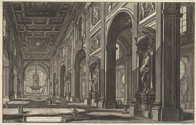 S. Giovanni in Laterano. Innenansicht, ca. 1768 von Giovanni Battista Piranesi