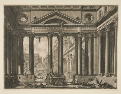 Zweites Frontispiz von Band IV von Le Antichità Romane von Giovanni Battista Piranesi