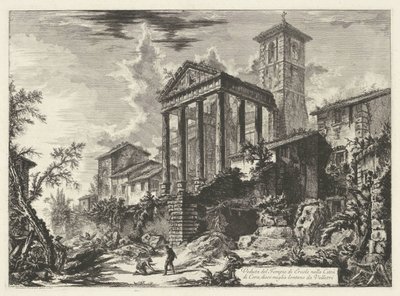 Tempel des Herkules in Cori von Giovanni Battista Piranesi