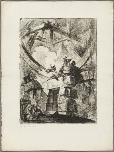 Das Riesenrad, Platte 9 aus Imaginäre Gefängnisse von Giovanni Battista Piranesi