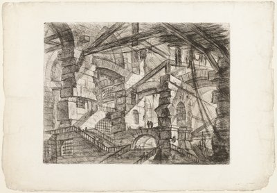 Der gotische Bogen, Platte 14 aus Imaginäre Gefängnisse von Giovanni Battista Piranesi