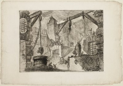 Der Brunnen, Platte 13 aus Imaginäre Gefängnisse von Giovanni Battista Piranesi