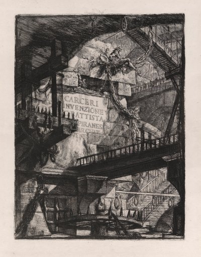 Titelplatte, Platte 1 aus Carceri d von Giovanni Battista Piranesi