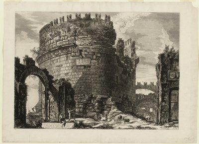 Grab von Caecilia Metella, aus Ansichten von Rom von Giovanni Battista Piranesi