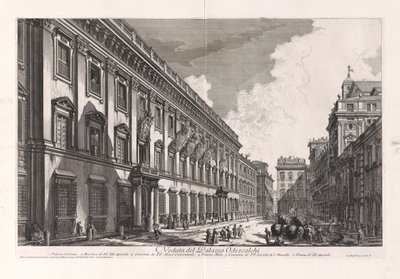 Veduta del Palazzo Odescalchi, aus Vedute di Roma von Giovanni Battista Piranesi