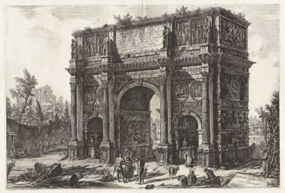 Ansicht des Konstantinsbogens, aus Vedute di Roma von Giovanni Battista Piranesi