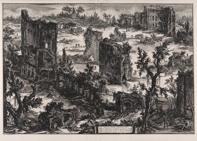 Ansicht der Thermen des Titus, aus Ansichten von Rom von Giovanni Battista Piranesi