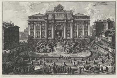 Veduta in prospettiva della gran Fontana dell